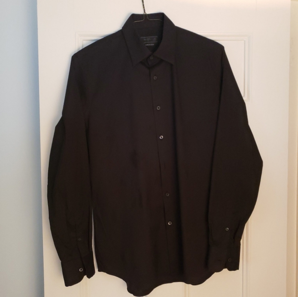 Prada black formal shirt